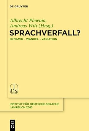 Seller image for Sprachverfall? for sale by BuchWeltWeit Ludwig Meier e.K.