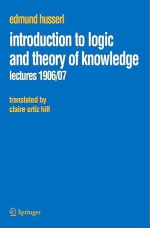 Image du vendeur pour Introduction to Logic and Theory of Knowledge mis en vente par BuchWeltWeit Ludwig Meier e.K.