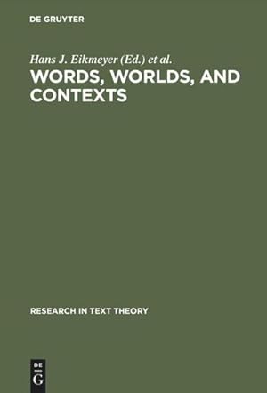 Seller image for Words, Worlds, and Contexts for sale by BuchWeltWeit Ludwig Meier e.K.