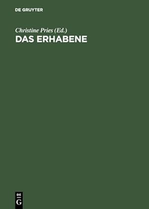 Bild des Verkufers fr Das Erhabene zum Verkauf von BuchWeltWeit Ludwig Meier e.K.