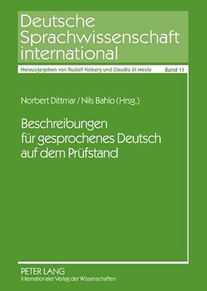 Image du vendeur pour Beschreibungen fr gesprochenes Deutsch auf dem Prfstand mis en vente par BuchWeltWeit Ludwig Meier e.K.