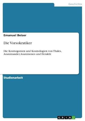 Seller image for Die Vorsokratiker for sale by BuchWeltWeit Ludwig Meier e.K.