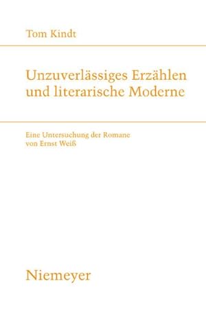 Seller image for Unzuverlssiges Erzhlen und literarische Moderne for sale by BuchWeltWeit Ludwig Meier e.K.