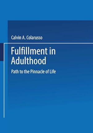 Seller image for Fulfillment in Adulthood for sale by BuchWeltWeit Ludwig Meier e.K.