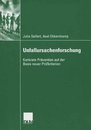 Image du vendeur pour Unfallursachenforschung mis en vente par BuchWeltWeit Ludwig Meier e.K.