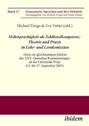 Image du vendeur pour Mehrsprachigkeit als Schlsselkompetenz mis en vente par BuchWeltWeit Ludwig Meier e.K.