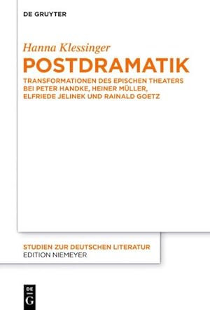 Seller image for Postdramatik for sale by BuchWeltWeit Ludwig Meier e.K.