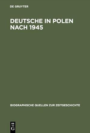 Seller image for Deutsche in Polen nach 1945 for sale by BuchWeltWeit Ludwig Meier e.K.