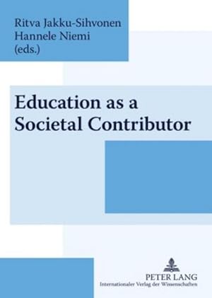 Imagen del vendedor de Education as a Societal Contributor a la venta por BuchWeltWeit Ludwig Meier e.K.