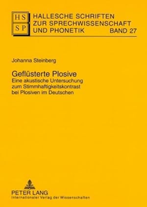 Immagine del venditore per Steinberg, J: Geflsterte Plosive venduto da BuchWeltWeit Ludwig Meier e.K.