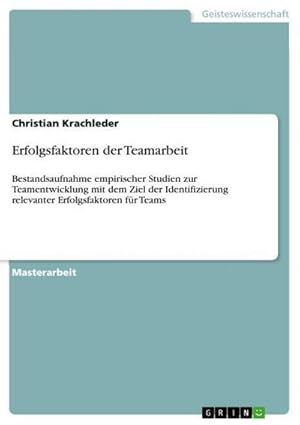Seller image for Erfolgsfaktoren der Teamarbeit for sale by BuchWeltWeit Ludwig Meier e.K.