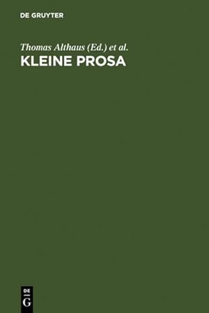 Image du vendeur pour Kleine Prosa mis en vente par BuchWeltWeit Ludwig Meier e.K.