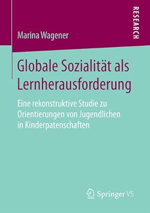 Imagen del vendedor de Globale Sozialitt als Lernherausforderung a la venta por BuchWeltWeit Ludwig Meier e.K.