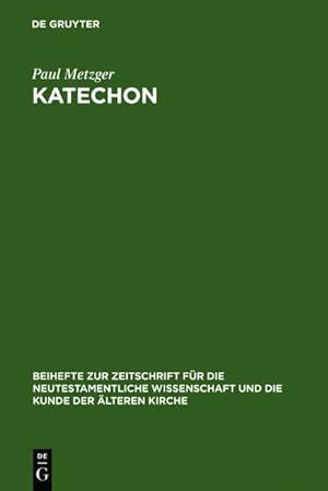 Immagine del venditore per Katechon venduto da BuchWeltWeit Ludwig Meier e.K.
