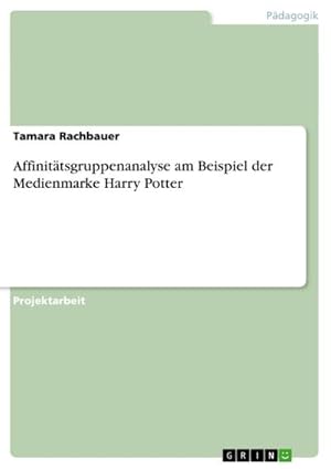 Imagen del vendedor de Affinittsgruppenanalyse am Beispiel der Medienmarke Harry Potter a la venta por BuchWeltWeit Ludwig Meier e.K.