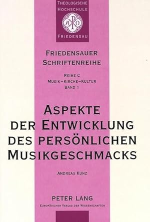 Seller image for Kunz, A: Aspekte der Entwicklung des persnlichen Musikgesch for sale by BuchWeltWeit Ludwig Meier e.K.