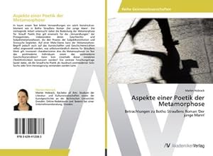 Seller image for Aspekte einer Poetik der Metamorphose for sale by BuchWeltWeit Ludwig Meier e.K.