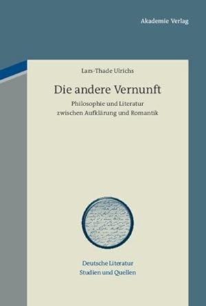 Seller image for Die andere Vernunft for sale by BuchWeltWeit Ludwig Meier e.K.
