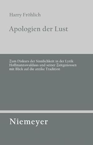 Seller image for Apologien der Lust for sale by BuchWeltWeit Ludwig Meier e.K.