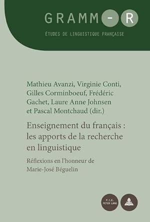 Imagen del vendedor de Enseignement du franais : les apports de la recherche en linguistique a la venta por BuchWeltWeit Ludwig Meier e.K.