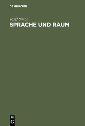 Bild des Verkufers fr Sprache und Raum zum Verkauf von BuchWeltWeit Ludwig Meier e.K.