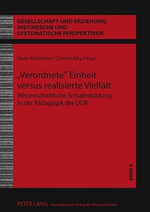 Seller image for Verordnete" Einheit versus realisierte Vielfalt for sale by BuchWeltWeit Ludwig Meier e.K.