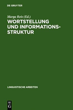 Bild des Verkufers fr Wortstellung und Informationsstruktur zum Verkauf von BuchWeltWeit Ludwig Meier e.K.