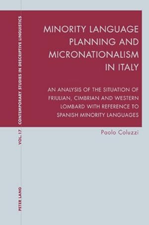 Immagine del venditore per Minority Language Planning and Micronationalism in Italy venduto da BuchWeltWeit Ludwig Meier e.K.