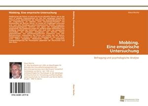 Seller image for Mobbing. Eine empirische Untersuchung for sale by BuchWeltWeit Ludwig Meier e.K.