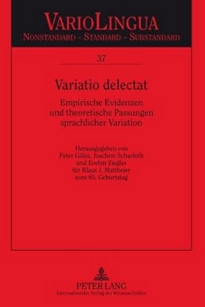 Seller image for Variatio delectat for sale by BuchWeltWeit Ludwig Meier e.K.