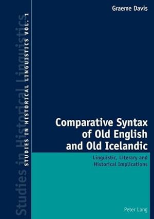 Bild des Verkufers fr Comparative Syntax of Old English and Old Icelandic zum Verkauf von BuchWeltWeit Ludwig Meier e.K.