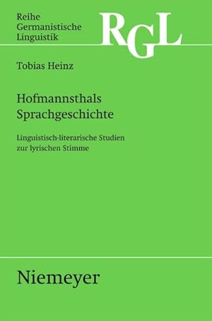 Imagen del vendedor de Hofmannsthals Sprachgeschichte a la venta por BuchWeltWeit Ludwig Meier e.K.