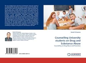 Seller image for Counselling University students on Drug and Substance Abuse for sale by BuchWeltWeit Ludwig Meier e.K.