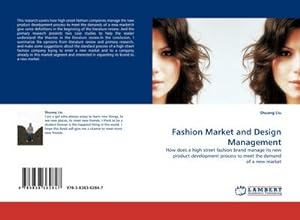 Bild des Verkufers fr Fashion Market and Design Management zum Verkauf von BuchWeltWeit Ludwig Meier e.K.