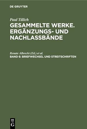 Seller image for Briefwechsel und Streitschriften for sale by BuchWeltWeit Ludwig Meier e.K.
