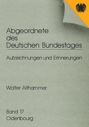 Image du vendeur pour Walter Althammer mis en vente par BuchWeltWeit Ludwig Meier e.K.