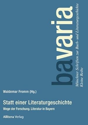 Immagine del venditore per Statt einer Literaturgeschichte venduto da BuchWeltWeit Ludwig Meier e.K.