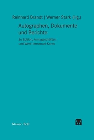 Seller image for Autographen, Dokumente und Berichte for sale by BuchWeltWeit Ludwig Meier e.K.