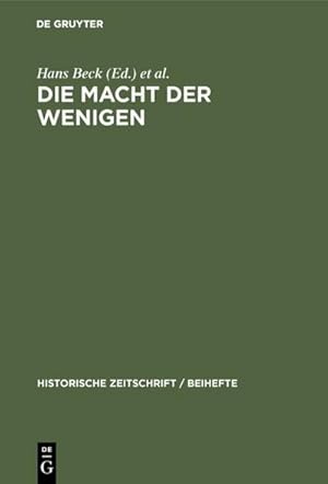 Image du vendeur pour Die Macht der Wenigen mis en vente par BuchWeltWeit Ludwig Meier e.K.