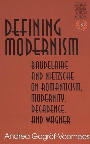Seller image for Defining Modernism for sale by BuchWeltWeit Ludwig Meier e.K.