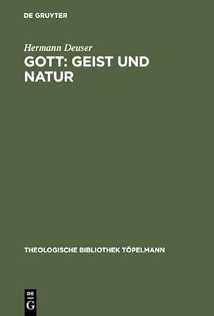 Immagine del venditore per Gott: Geist und Natur venduto da BuchWeltWeit Ludwig Meier e.K.