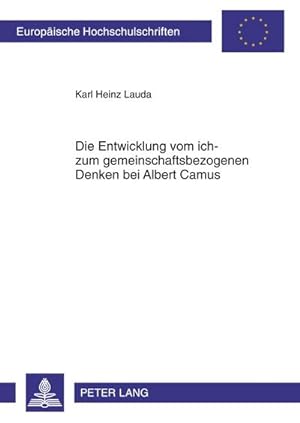 Bild des Verkufers fr Lauda, K: Entwicklung vom ich- zum gemeinschaftsbezogenen zum Verkauf von BuchWeltWeit Ludwig Meier e.K.