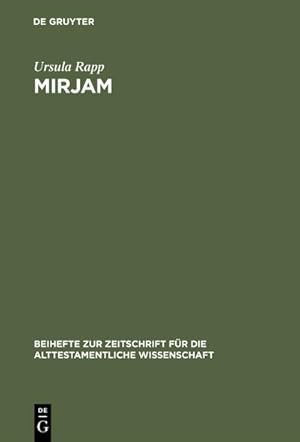 Seller image for Mirjam for sale by BuchWeltWeit Ludwig Meier e.K.