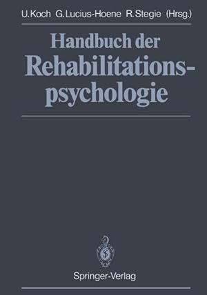 Bild des Verkufers fr Handbuch der Rehabilitationspsychologie zum Verkauf von BuchWeltWeit Ludwig Meier e.K.