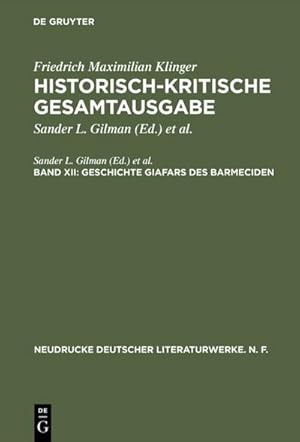 Imagen del vendedor de Geschichte Giafars des Barmeciden a la venta por BuchWeltWeit Ludwig Meier e.K.