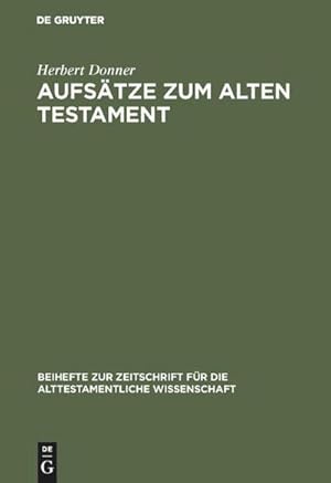 Seller image for Aufstze zum Alten Testament for sale by BuchWeltWeit Ludwig Meier e.K.