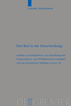 Bild des Verkufers fr Der Ruf in die Entscheidung zum Verkauf von BuchWeltWeit Ludwig Meier e.K.