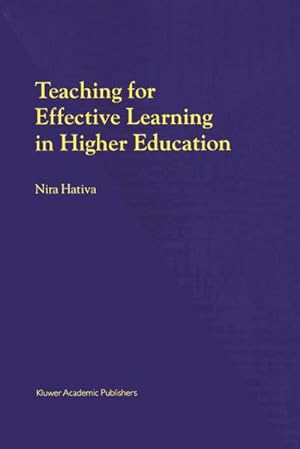 Seller image for Teaching for Effective Learning in Higher Education for sale by BuchWeltWeit Ludwig Meier e.K.