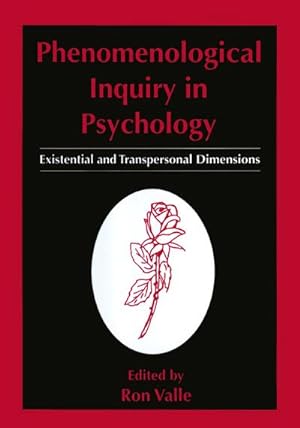 Seller image for Phenomenological Inquiry in Psychology for sale by BuchWeltWeit Ludwig Meier e.K.