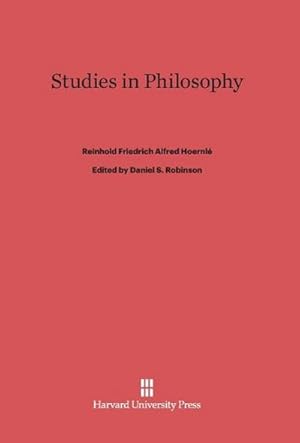 Image du vendeur pour Studies in Philosophy mis en vente par BuchWeltWeit Ludwig Meier e.K.